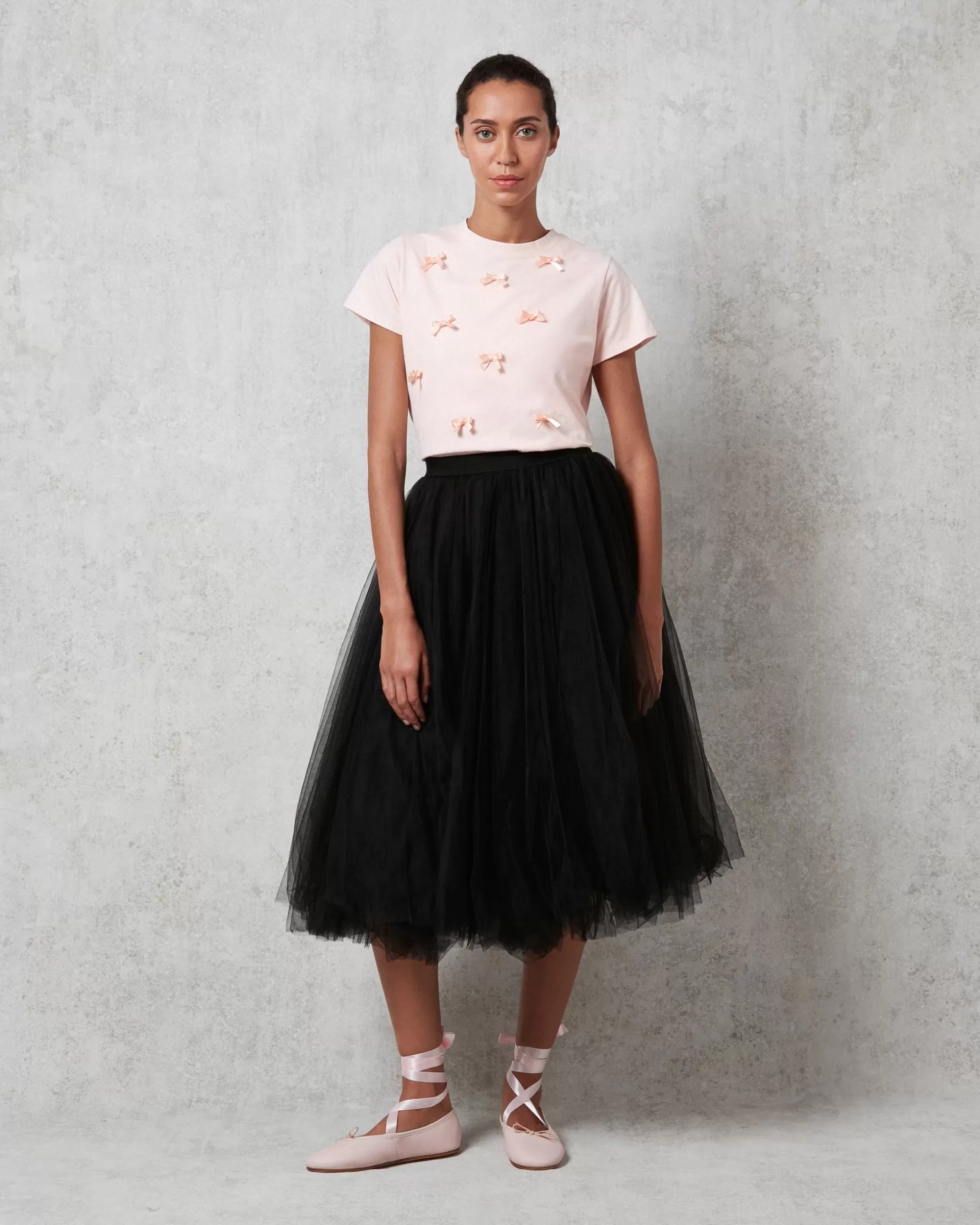 Repetto T-shirts & Wrap-over>Small bows tee-shirt Iconpink