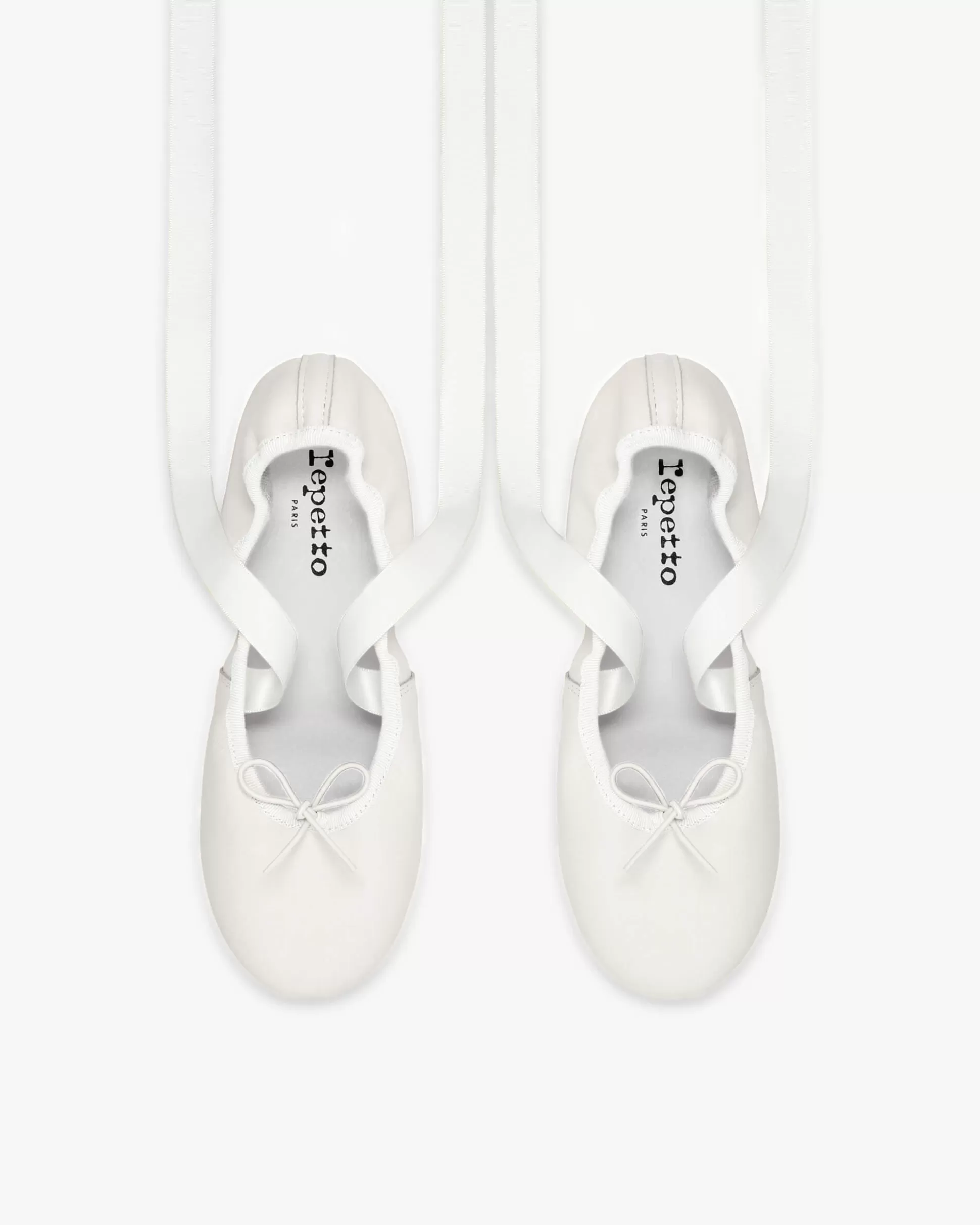 Repetto Ballet Flats>Sophia ballet flats - satin Cocowhite