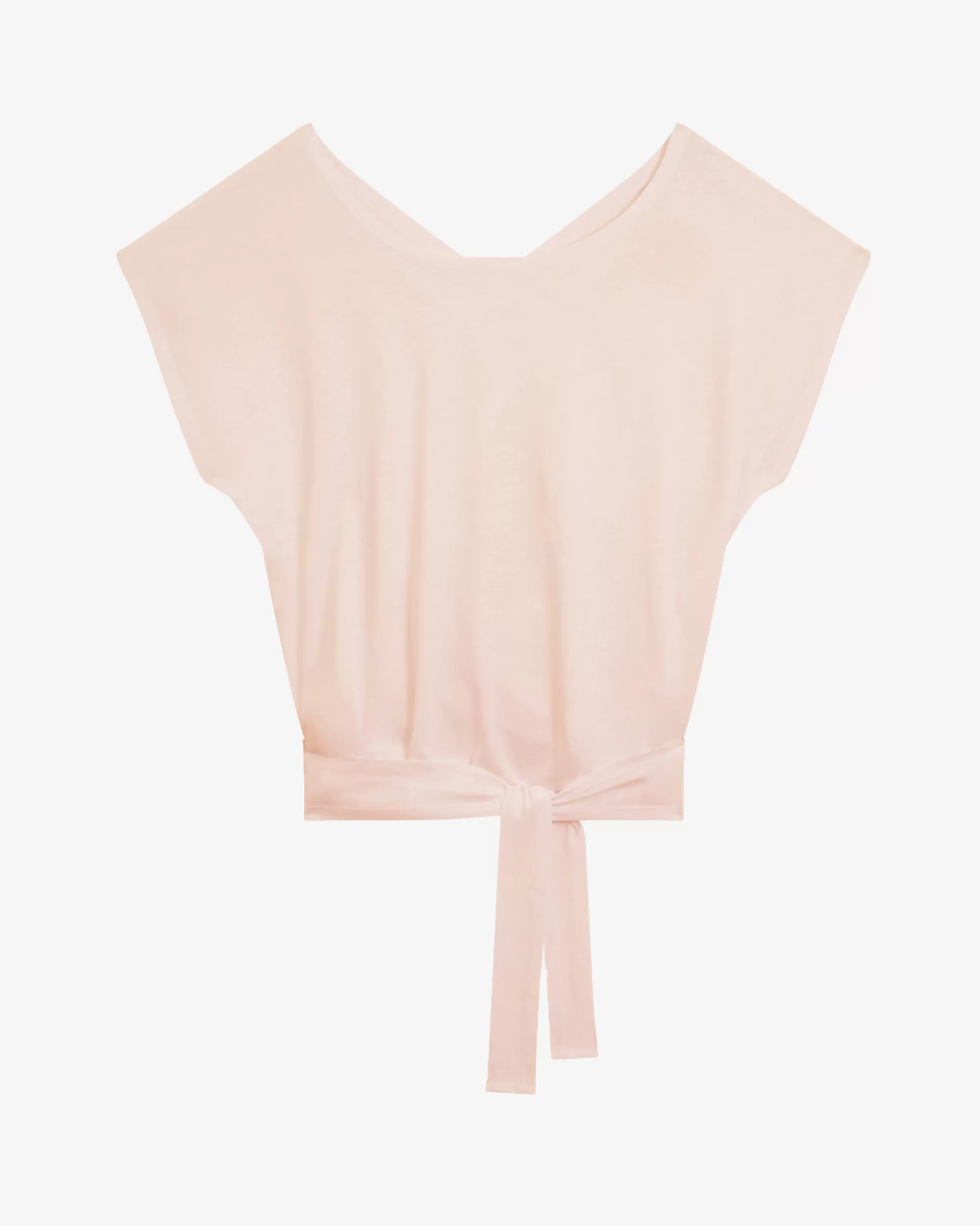 Repetto T-shirts & Wrap-over>Top to tie Nudepink