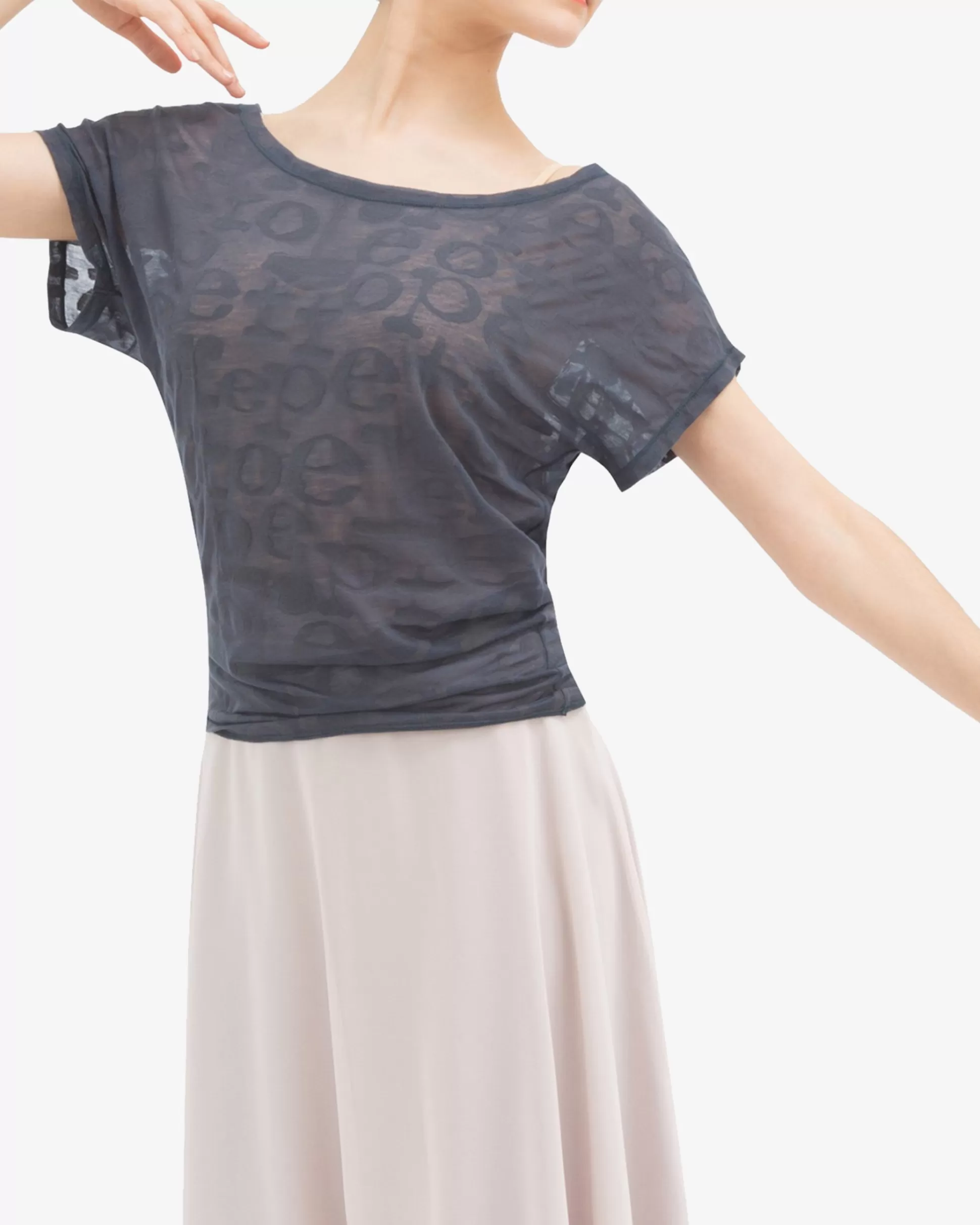 Repetto Jazz & Modern Dance>Transparent T-shirt Anthracitegrey