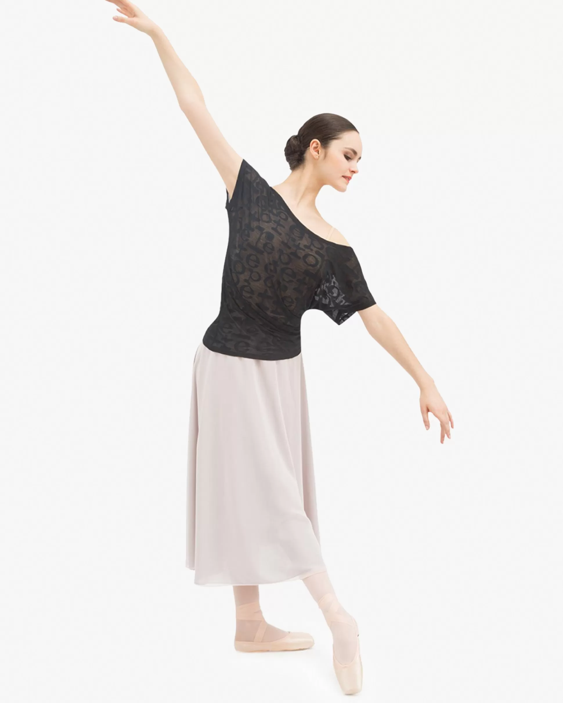 Repetto Jazz & Modern Dance>Transparent T-shirt Black