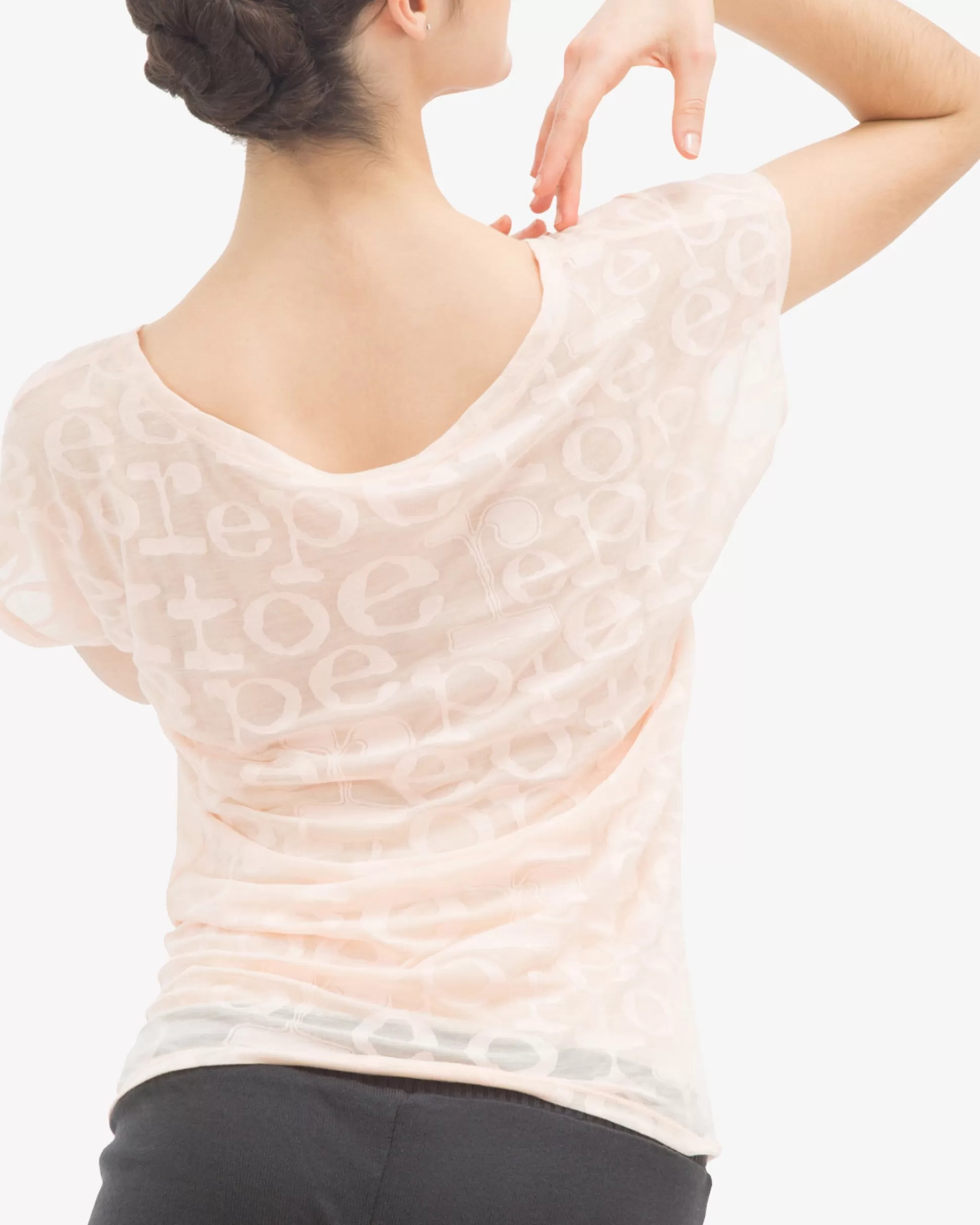 Repetto Jazz & Modern Dance>Transparent T-shirt Petalpink