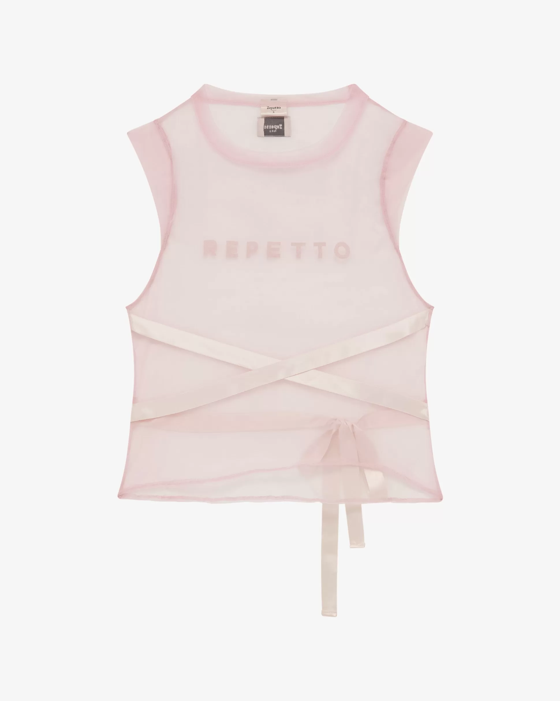 Repetto T-shirts & Wrap-over>Tulle tunic to tie